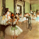 E. Degas: Clase de danza, c.1873-1875. 